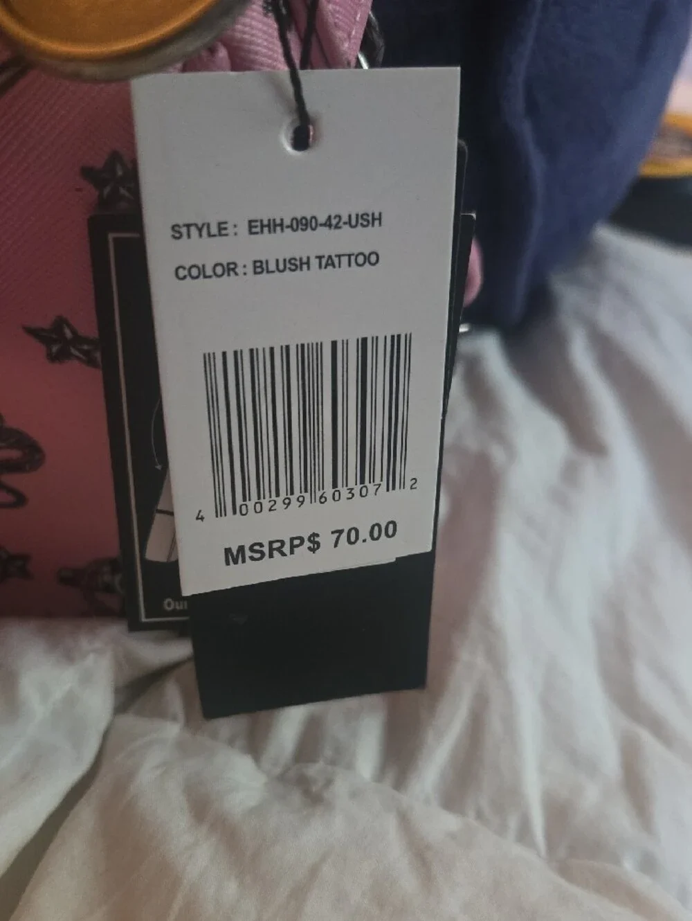 Ed Hardy Pink Blush Tattoo Hobo Bag